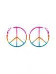 Metallic Peace Earrings