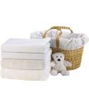 basket of cotbed sheets basket of cotbed sheets