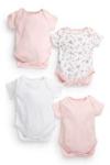 Pink Short Sleeve Bodies Four Pack (0mths-3yrs) Pink Short Sleeve Bodies Four Pack (0mths-3yrs)