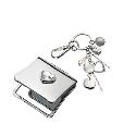 Ladies' Heart Compact and Keyring Gift Set
