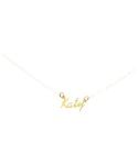 Gold name necklace